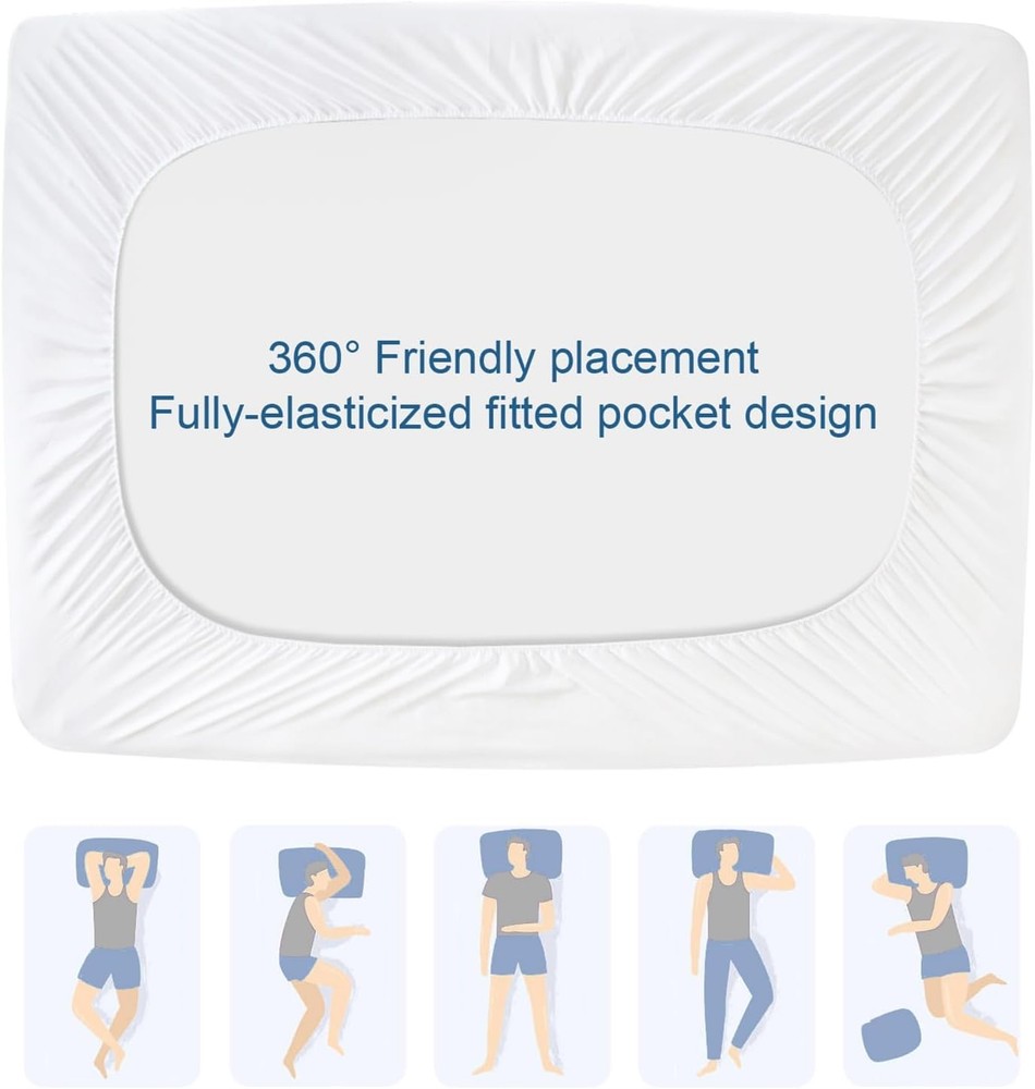 Full Size Mattress Protector Pad Waterproof Quilted Breathable & Cooling Full