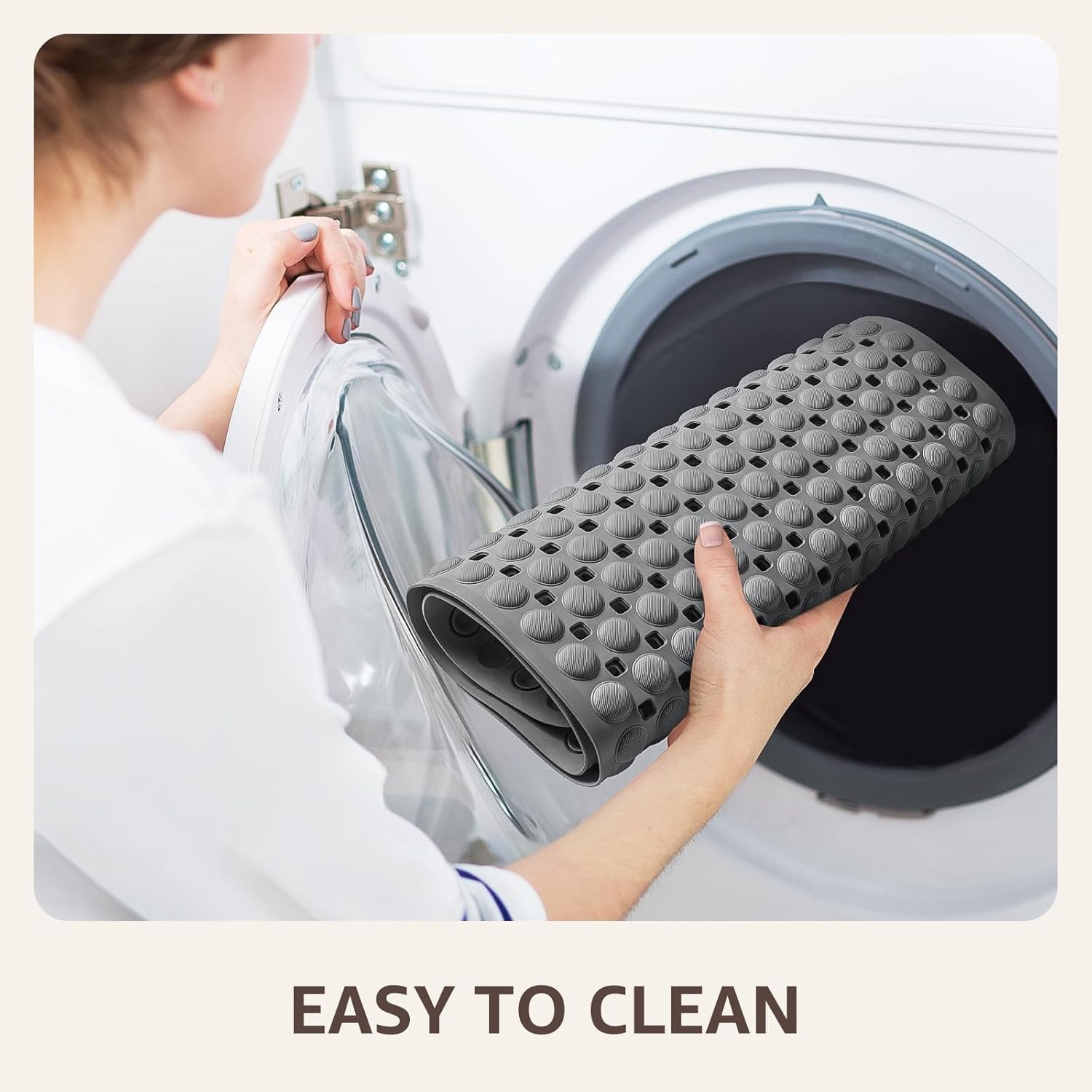 Bath Tub Shower Mat Non Slip, Bathtub Floor Liner Mats for Inside Shower ,Grey