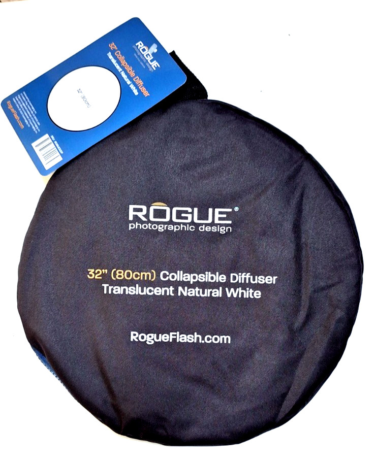Rogue 2-in-1 Collapsible Diffuser - Translucent/ Natural White 32” NEW
