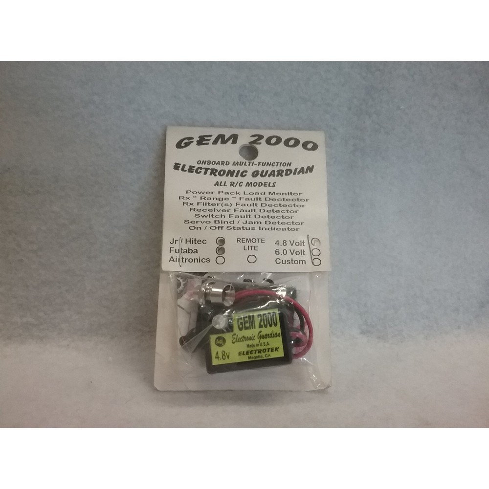 Futaba, Jr/Hitec GEM 2000 Multi-Function Electronic Guardian  4.8 Volt Fault Det