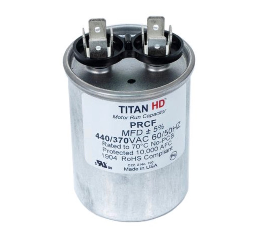 Titan Hd Prcf45a Motor Run Capacitor, 45 Mfd, 440V, Round