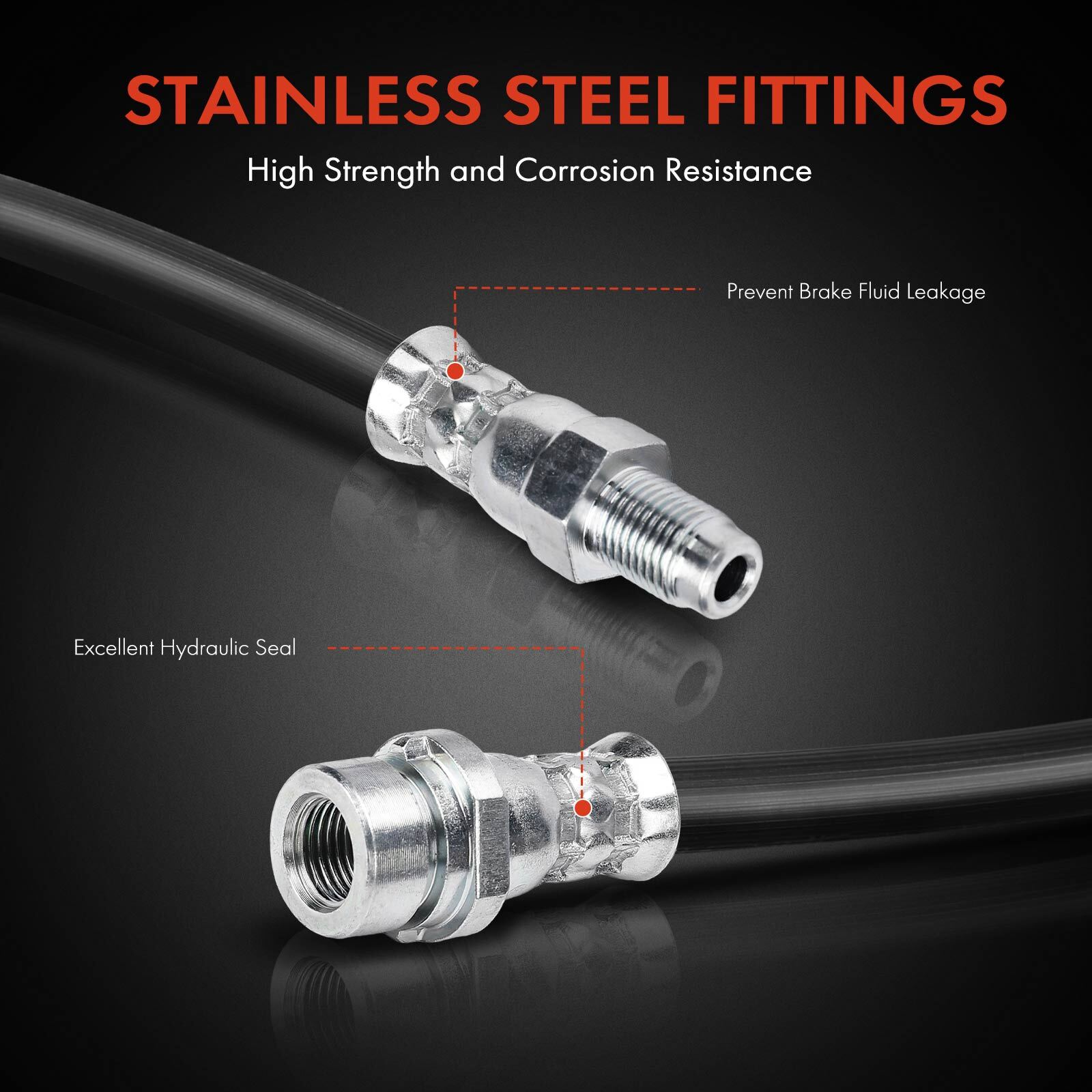 Front Left or Right Brake Hydraulic Hose for Ford Escape 2008-2012 Mazda Mercury