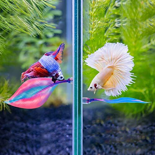 2 Pieces Silicone Betta Bed Leaf Hammock for Betta Fish, Betta Fish Bed,