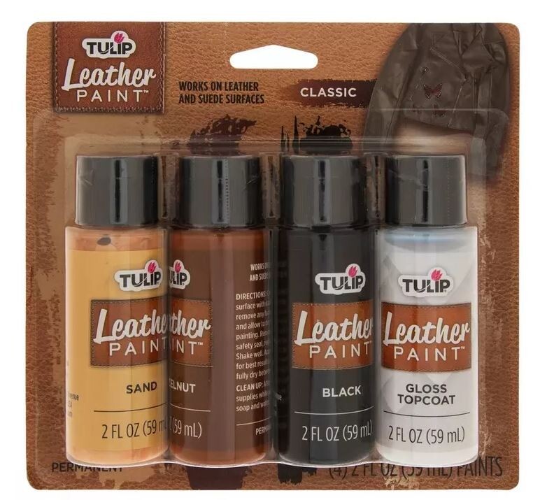 Tulip Leather Fabric Paint - 4 Piece Set