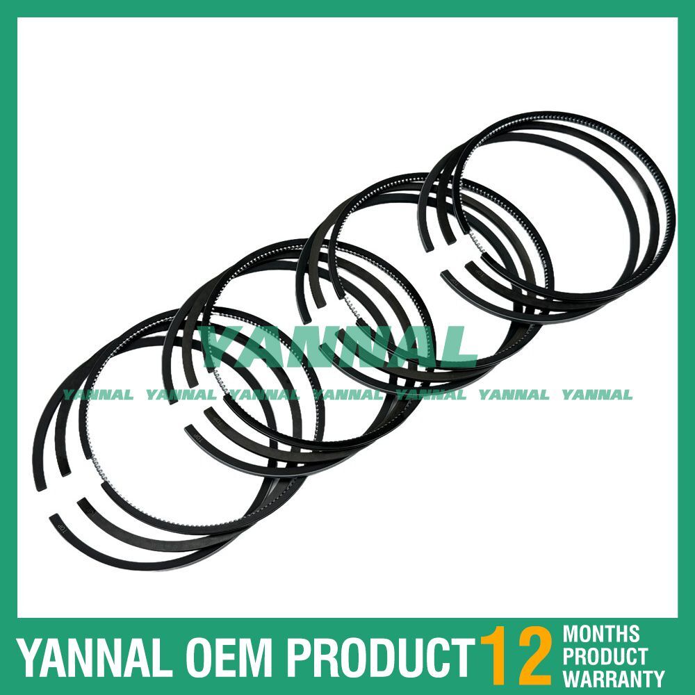 4PCS Part Number RE55512 Piston Ring STD Size For John Deere 4045 Engine