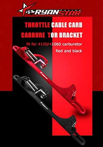 Throttle Cable Bracket 4150 4160 Series Throttle Brackets Billet red