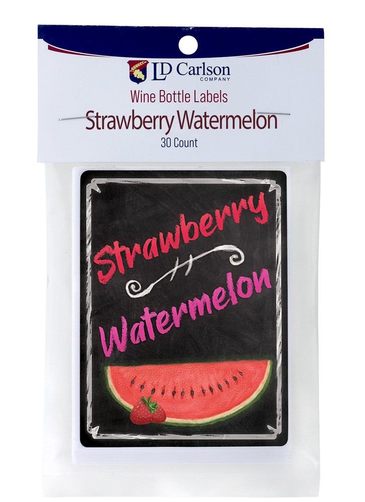 Strawberry Watermelon Wine Labels 30/Pack Mist Collection