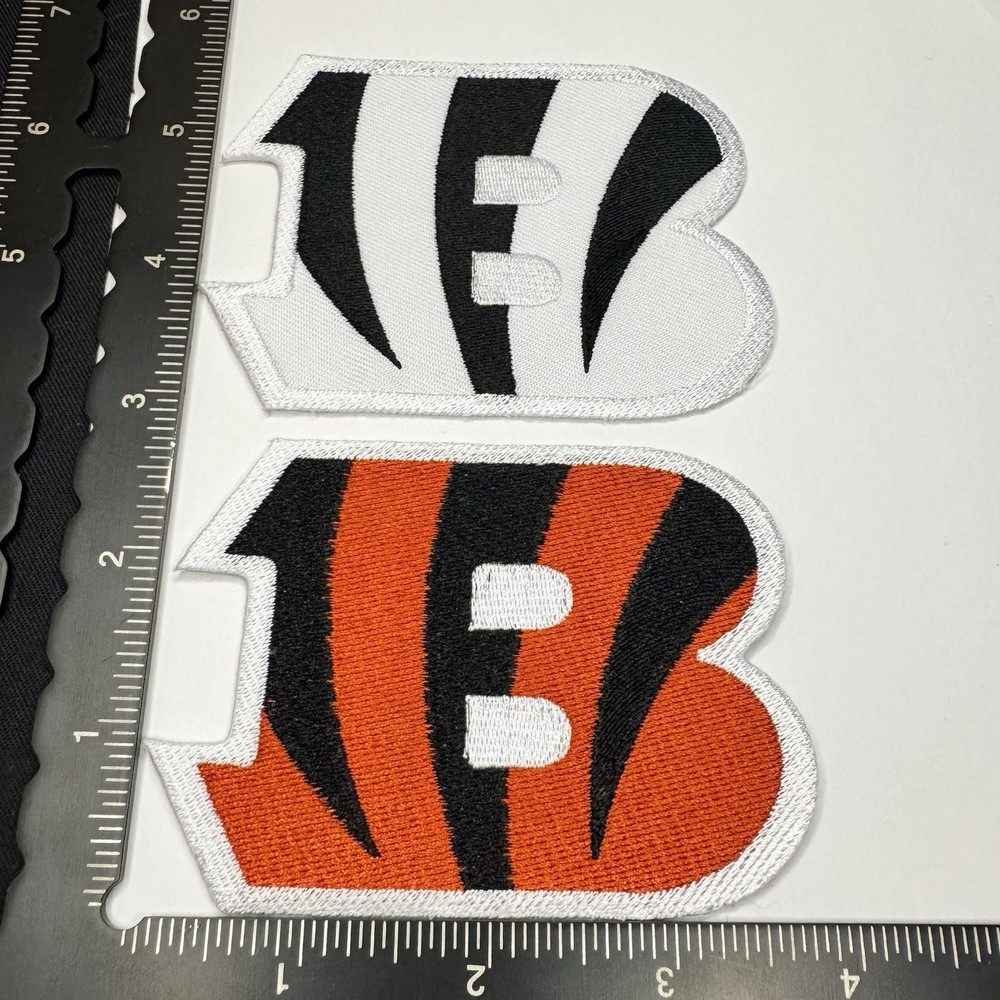 Cincinnati Bengals iron on patch White Orange