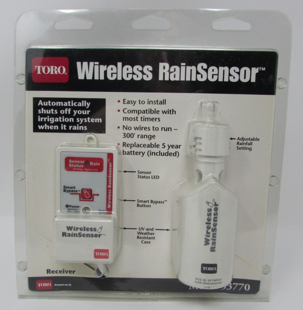 Toro Wireless Rain Sensor Kit – Sensor & Receiver New Model 53770
