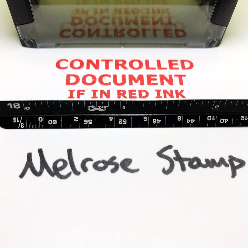 Controlled Document If In Red Ink Rubber Stamp Ideal 4913