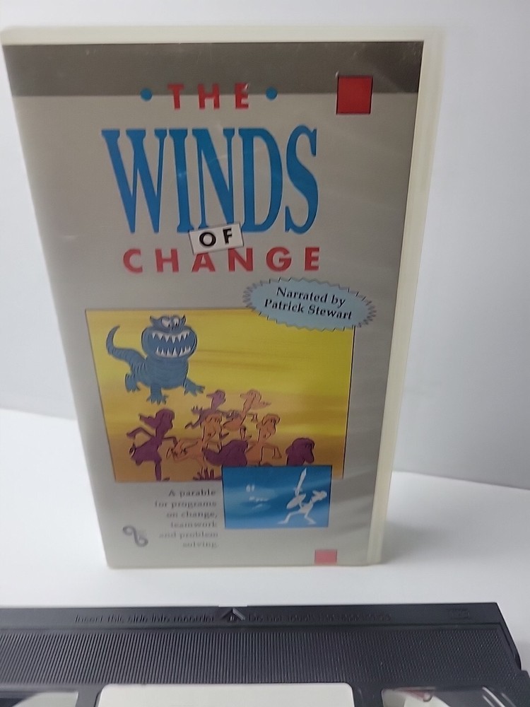 VHS Tape Winds OF Change Patrick Stewart Problem Solving Management Teamwork TD