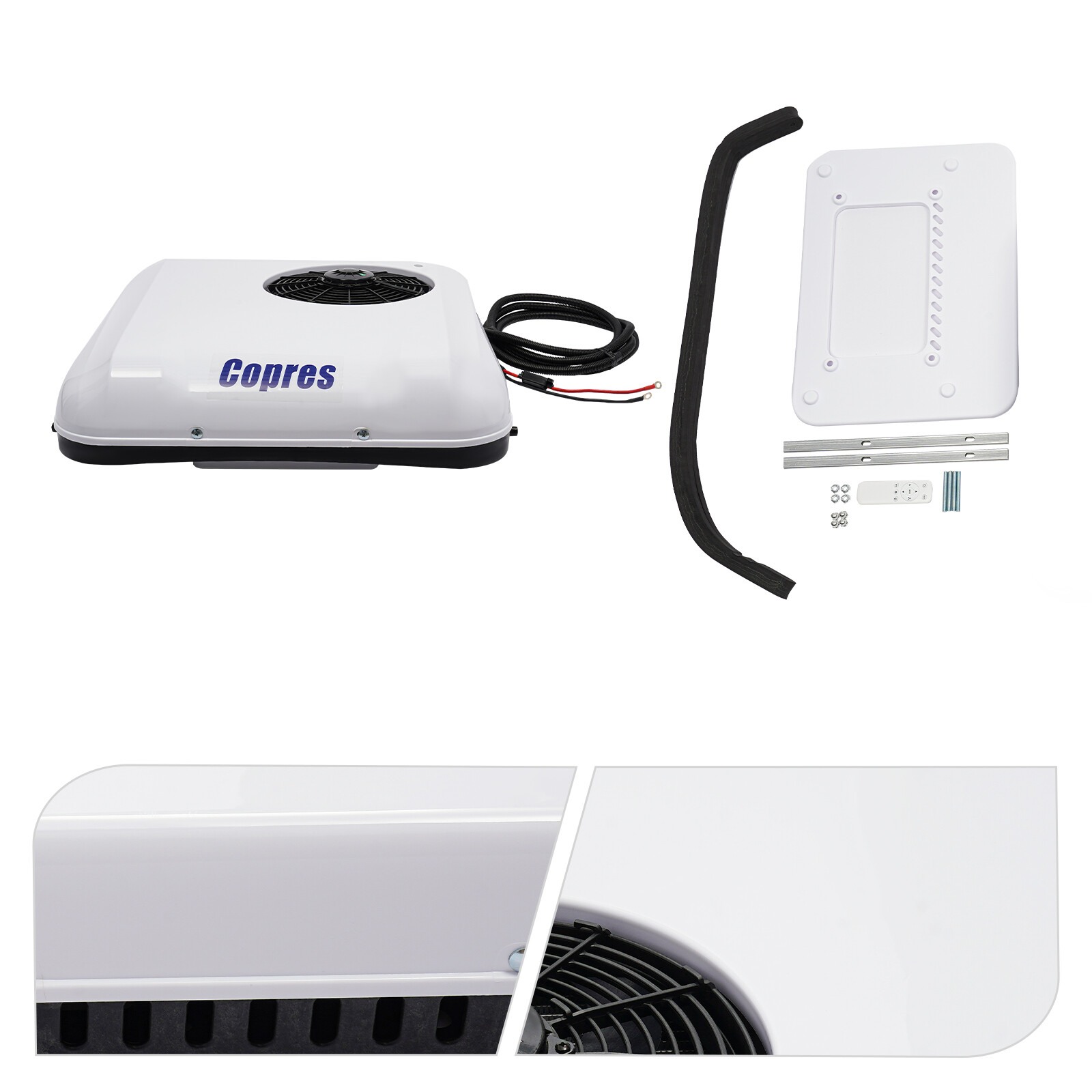 24V Rooftop Air Conditioner 2600W Cooling&Heat A/C Unit Fit RV Truck Caravan