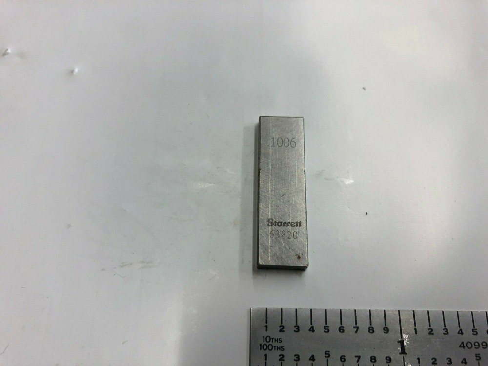 .1006 Starrett Rectangular Steel Gage Gauge Block.