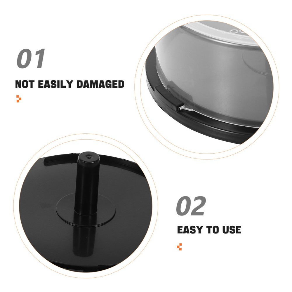 Plastic Cd Organizer Empty Dvd Bucket Case Sleeves Disc Transparent