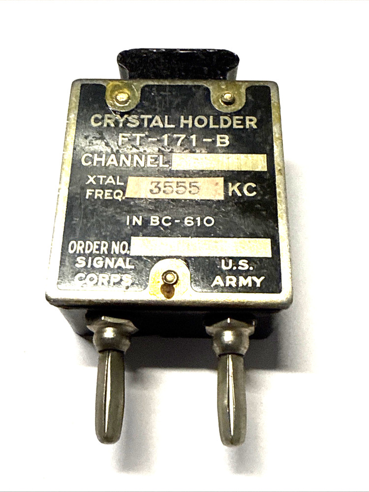 PARASET replica  transceiver ORIGINAL 3.555 MHz crystal holder  FT-171-B