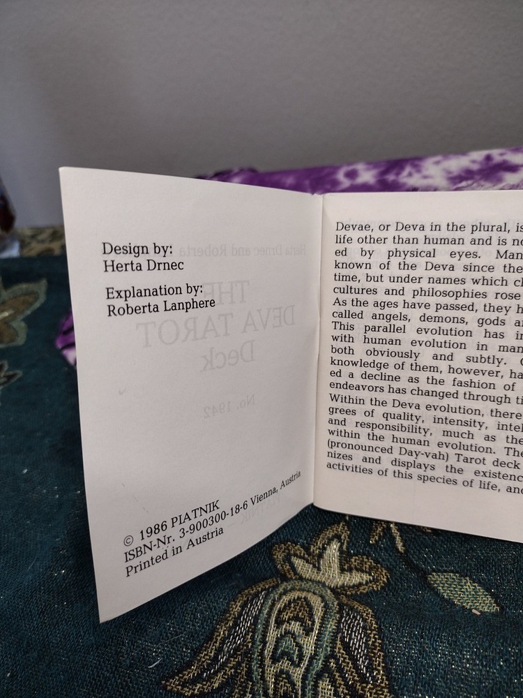 Deva Tarot Piatnik 1986