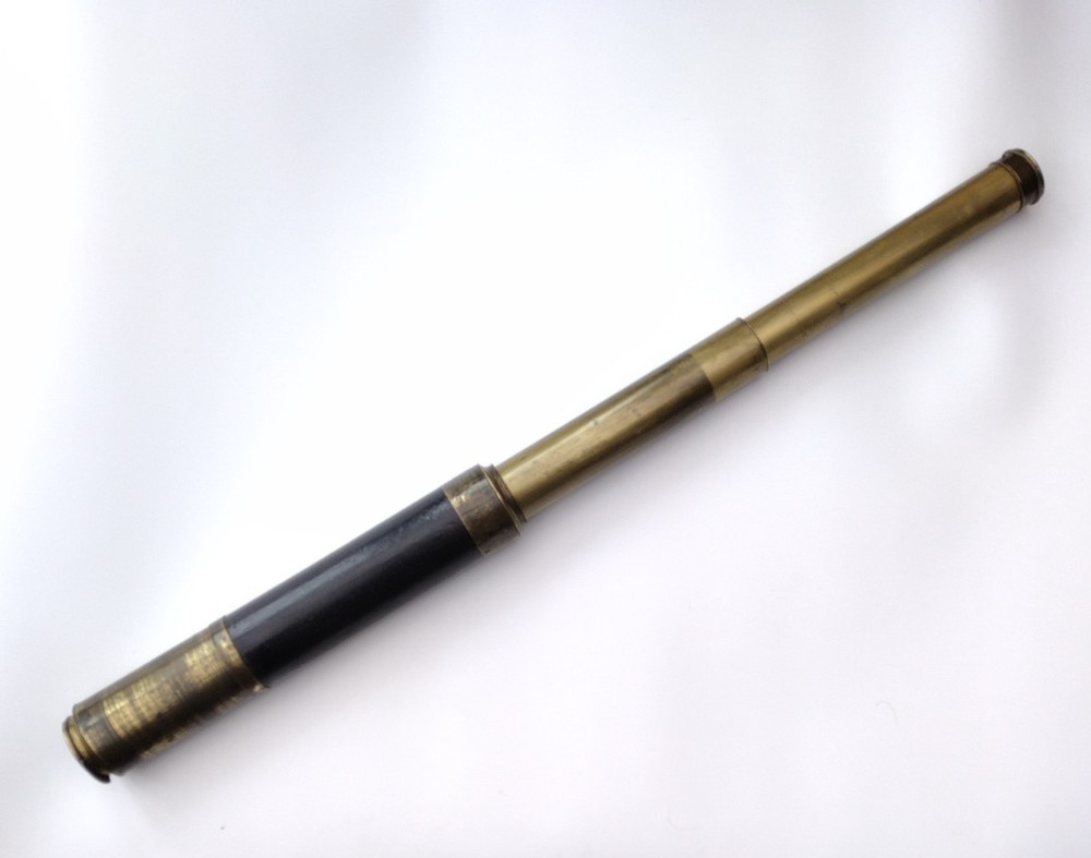 A large three draw telescope by Dollond - 'Improved Telescope'.