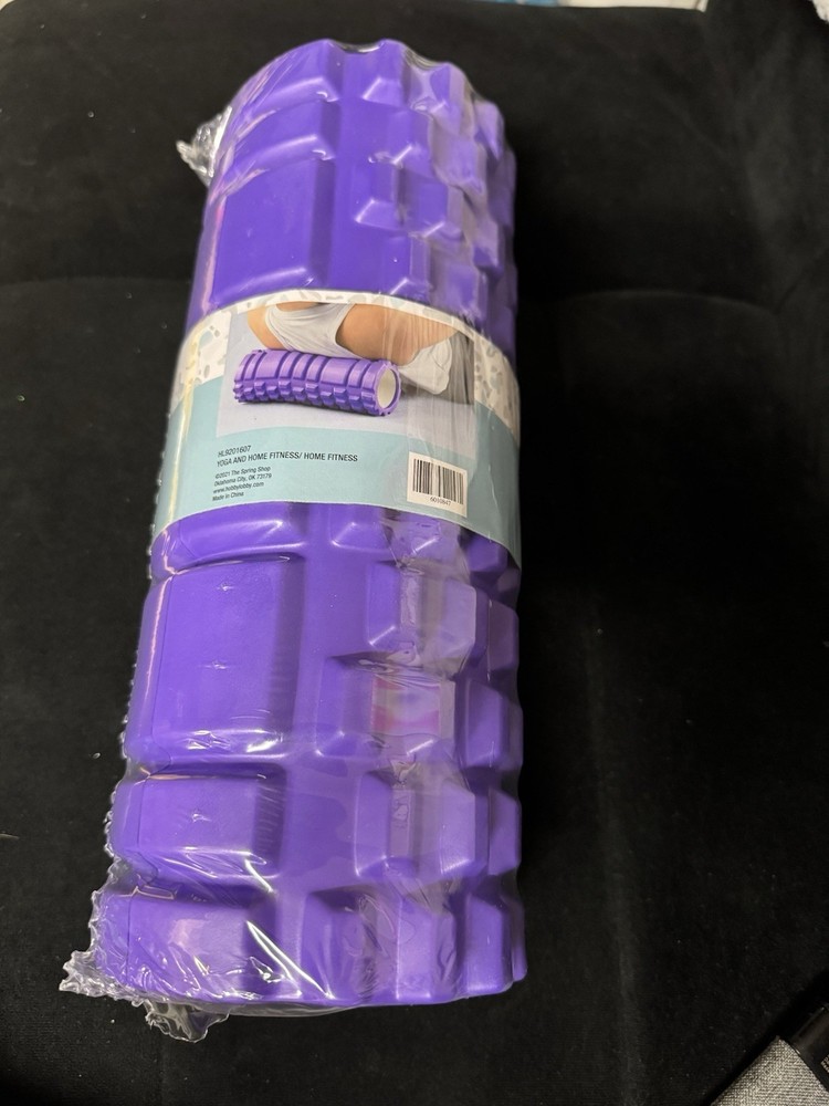 Basic Roller Bumpy Foam Roller, Strong Core Foam Roller Purple New