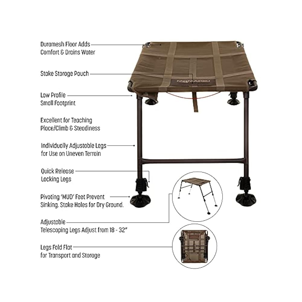 Dog Training Platform, Adjustable Elevated Stand, 150 lb Capacity, for Hunting
