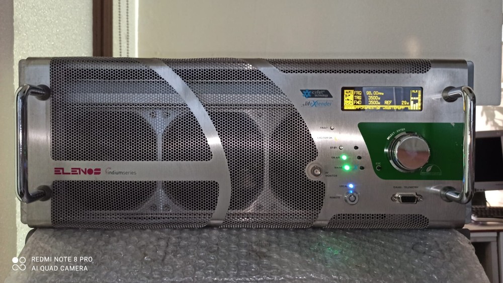 Broadcast Prof Elenos 3500W FM INDIUM STEREO Transmitter Wide Band - 88 108 Mhz
