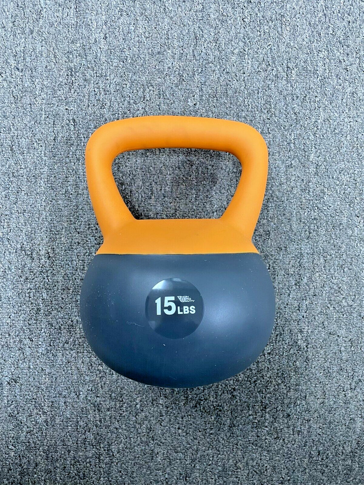 Preowned NonZero Gravity 15lb Iron Sand Soft Kettlebell (Orange)