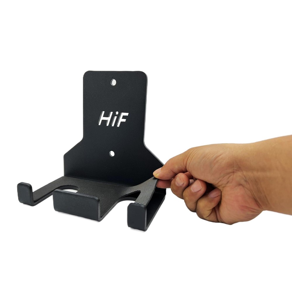 HIFLAME Double Barbell Storage Wall Mounted Rack, BLACK