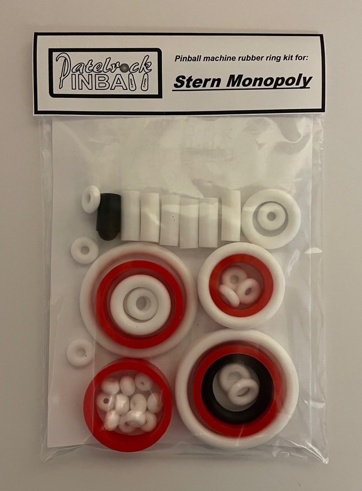 2001 Stern Monopoly Pinball Machine Rubber Ring Kit