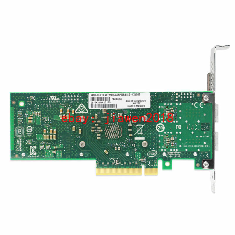 Intel E810-XXVDA2 Intel 25GbE Intel Ethernet Network Adapter E810 E810 XXVDA2
