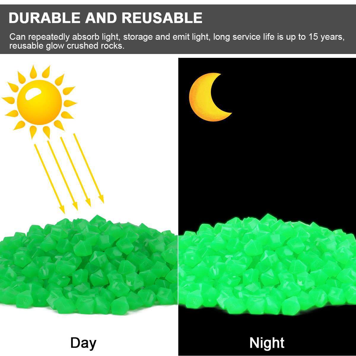 300-900x Glow in The Dark Pebbles Garden Glowing Rocks Fish Tank Luminous Stones