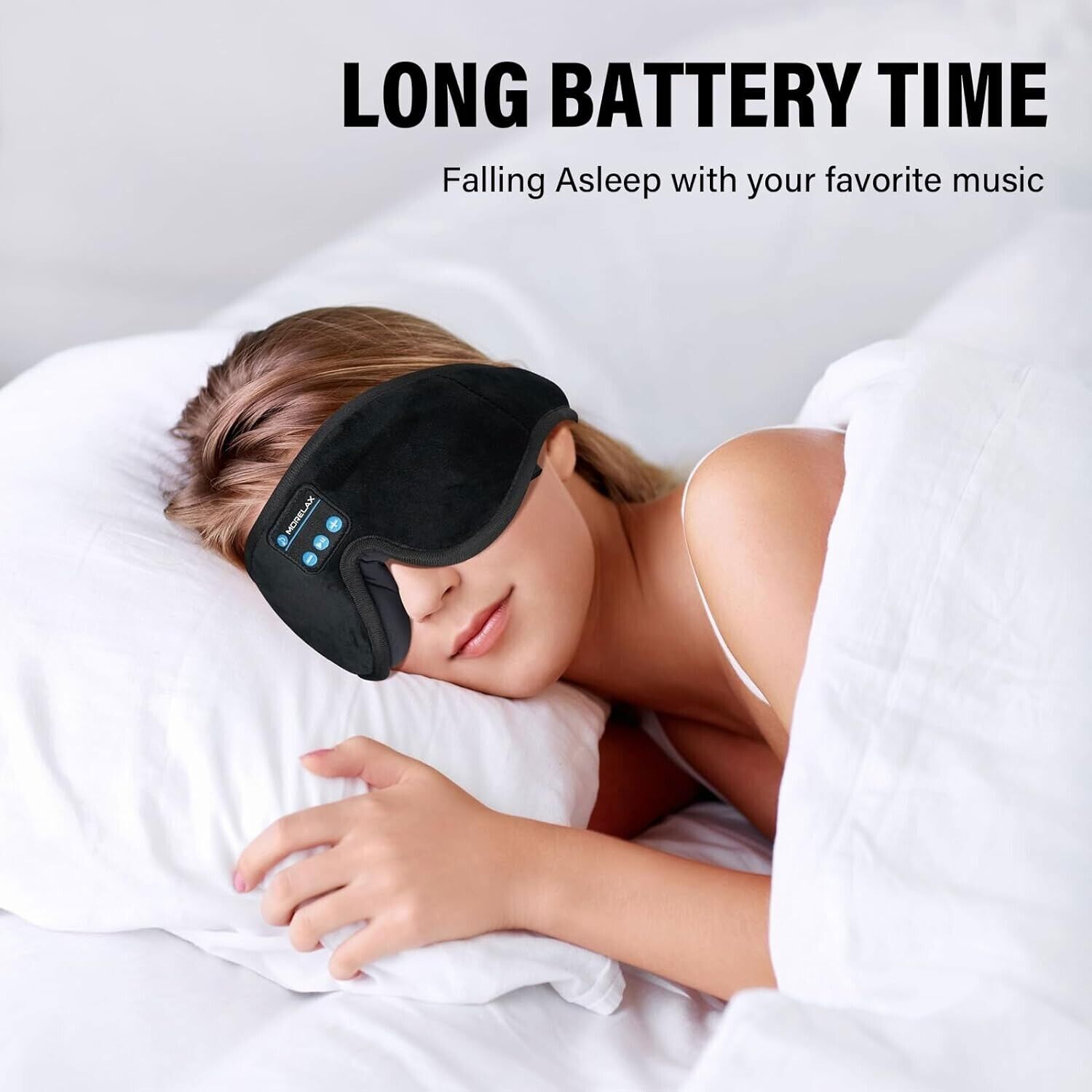 Sleep Mask with Bluetooth Headphones, 3D Sleep Mask Wireless Music Eye Mask