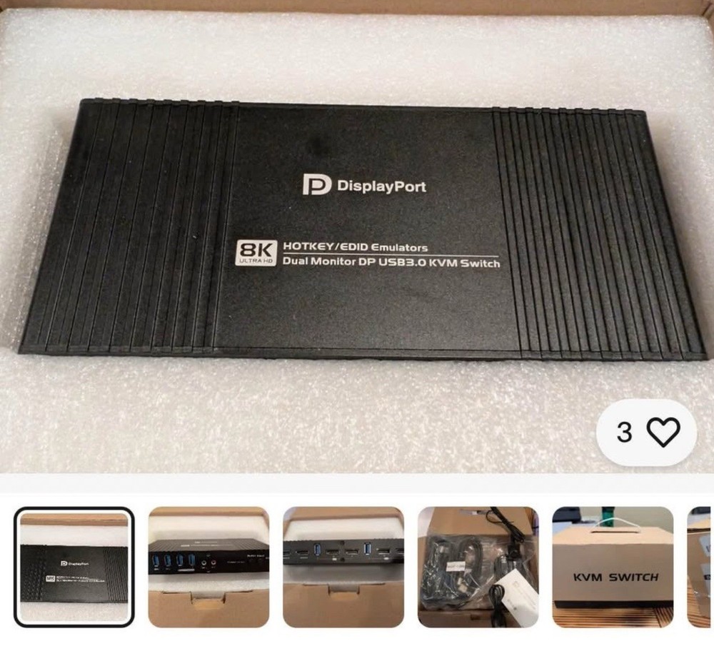 KVM Switch 8 K 4 x 1 Do Usb3.0 KVM Switch 4 Port USB Switch