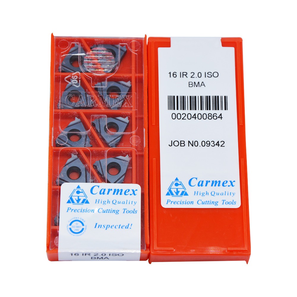50psc 16IR 2.0 ISO BMA Threaded blade Carbide Inserts
