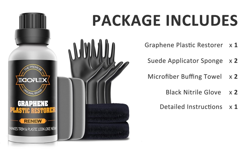 Graphene Plastic Restorer Trim Kit - Crystal Coating for...