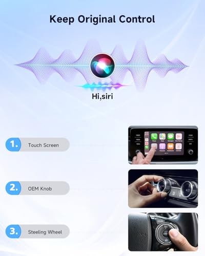 Wireless CarPlay Adapter – 2025 Upgraded Mini Design, Fast Pairing, Stable