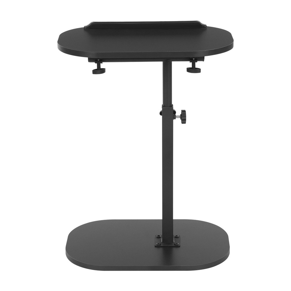 C Shaped End Table, Small Side Table for Couch, Sofa Table for Living Room