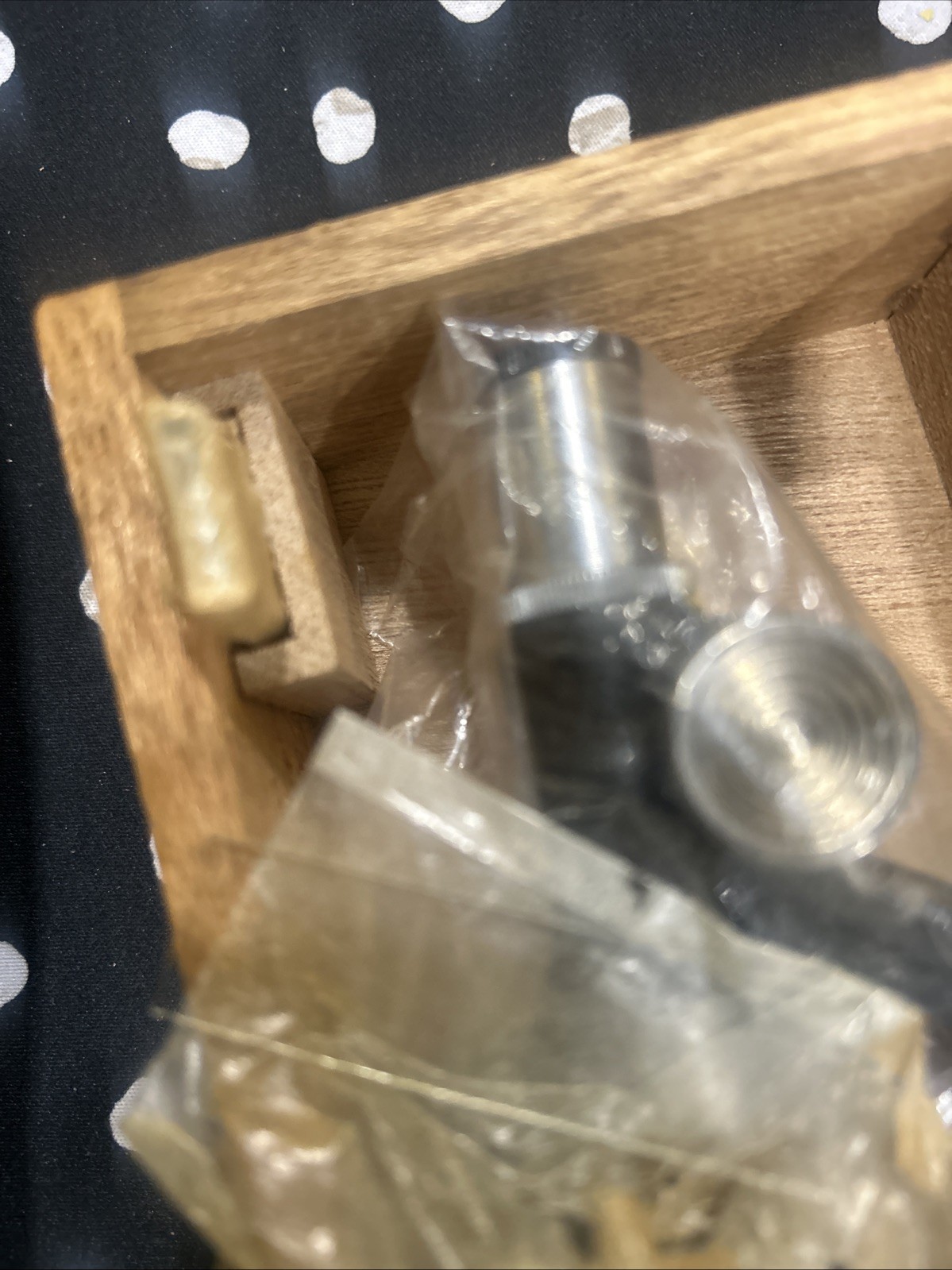 Vintage Y.K.S Microsope With Wood Box Made In Japan