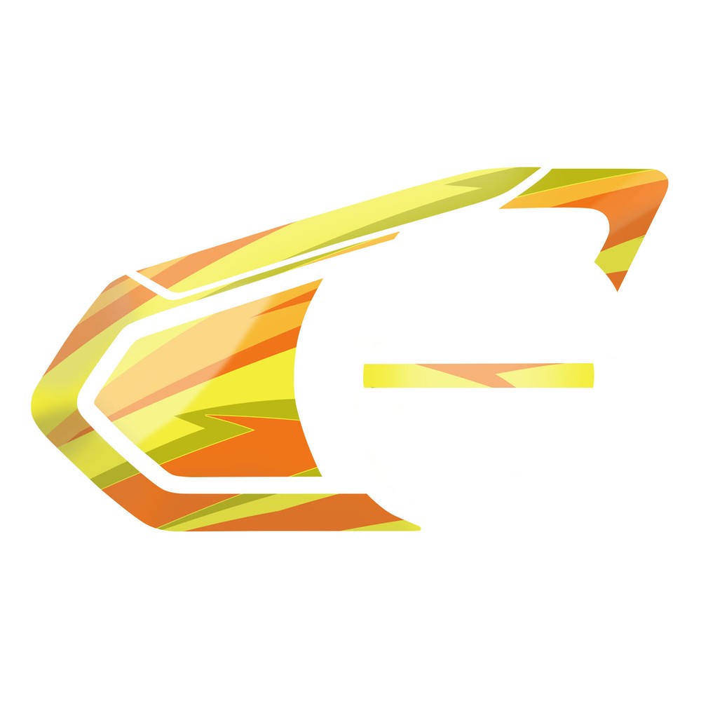 Orange Stripe Device Surface Sticker For SENA 50S Intercom x1