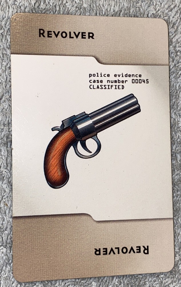 Clue 2005 Weapon Revolver Card Replacement Piece