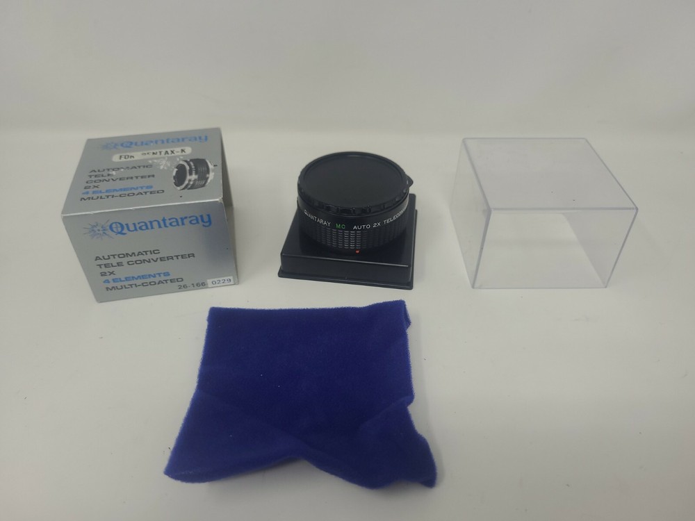 Quantaray Automatic Tele Converter 2x 4 Elements Multi-Coated with Case