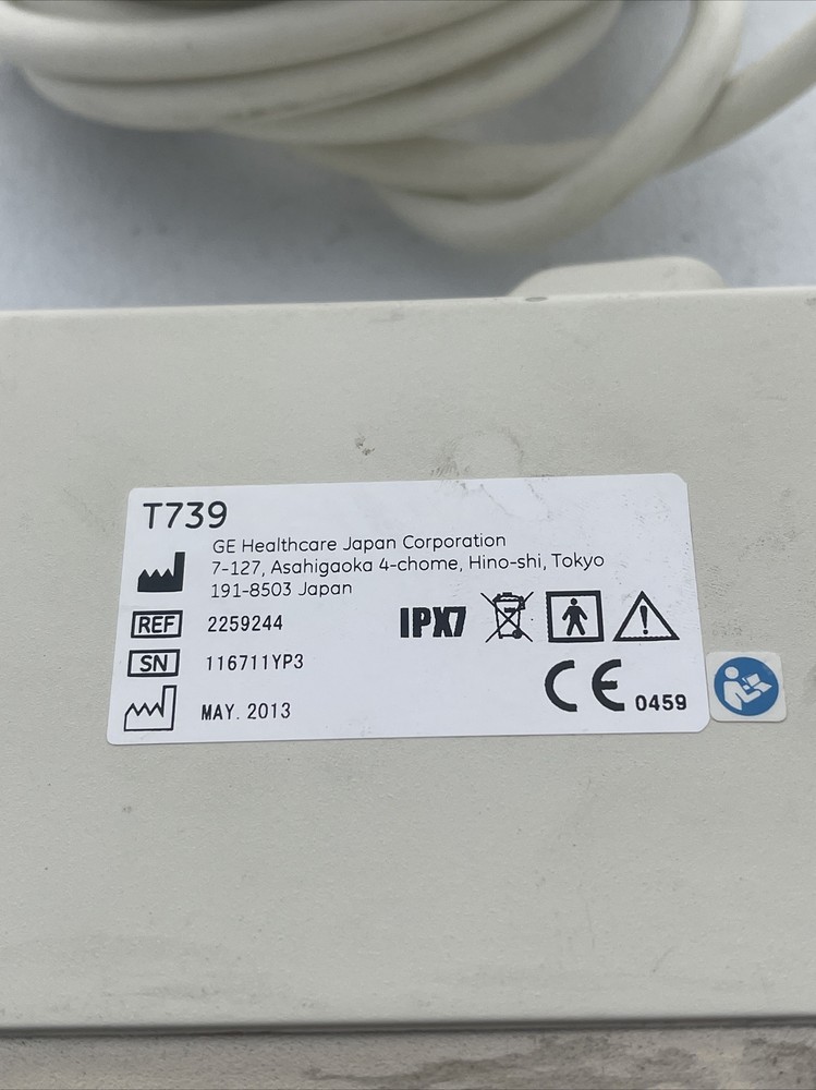 GE T739 LINEAR ARRAY ULTRASOUND TRANSDUCER PROBE 2259244