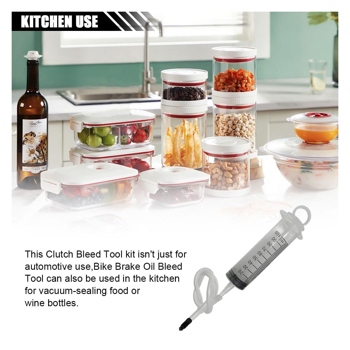 Brake Bleed Kit Hydraulic Disc Clutch Bleeder Syringe Tool Universal