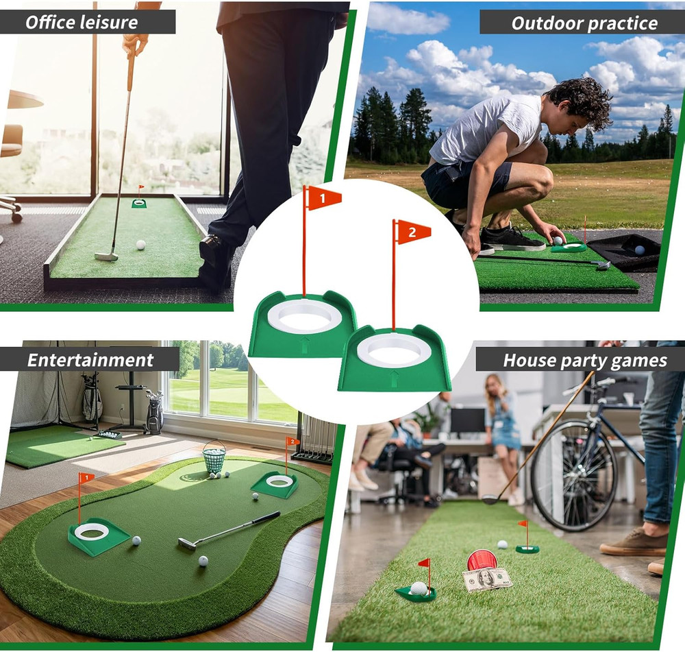 Golf Putting Practice Cup Hole Training Aids Golf Accessories Training Putter...