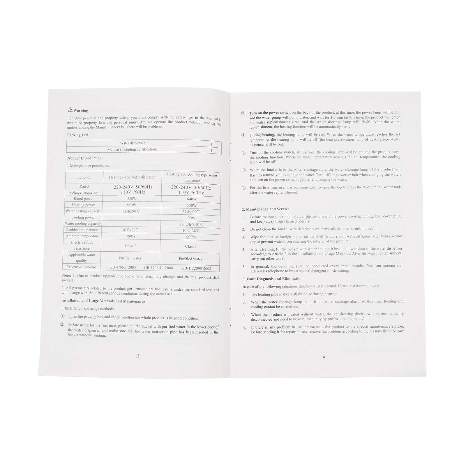Bottom Loading Water Cooler Dispenser with Hot, Cold, and Room Temperature