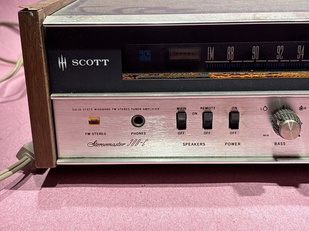 Scott Stereomaster 300-C Solid State Stereo Tuner Amp Rare Untested With OG Box