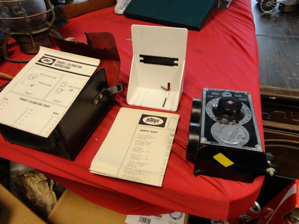 Vintage Hopkins Hoppy Split-image Transit Level Model G2 Case Instructions MINT