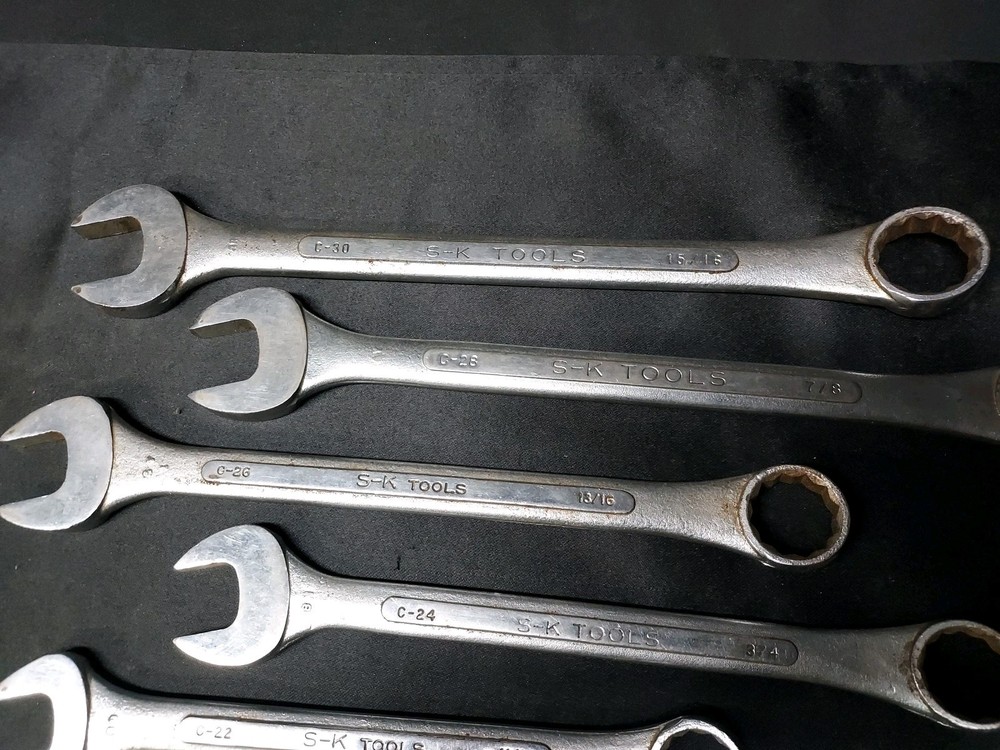 SK Tools 13 Piece Combination Wrench Set SAE Standard Tools USA Vintage