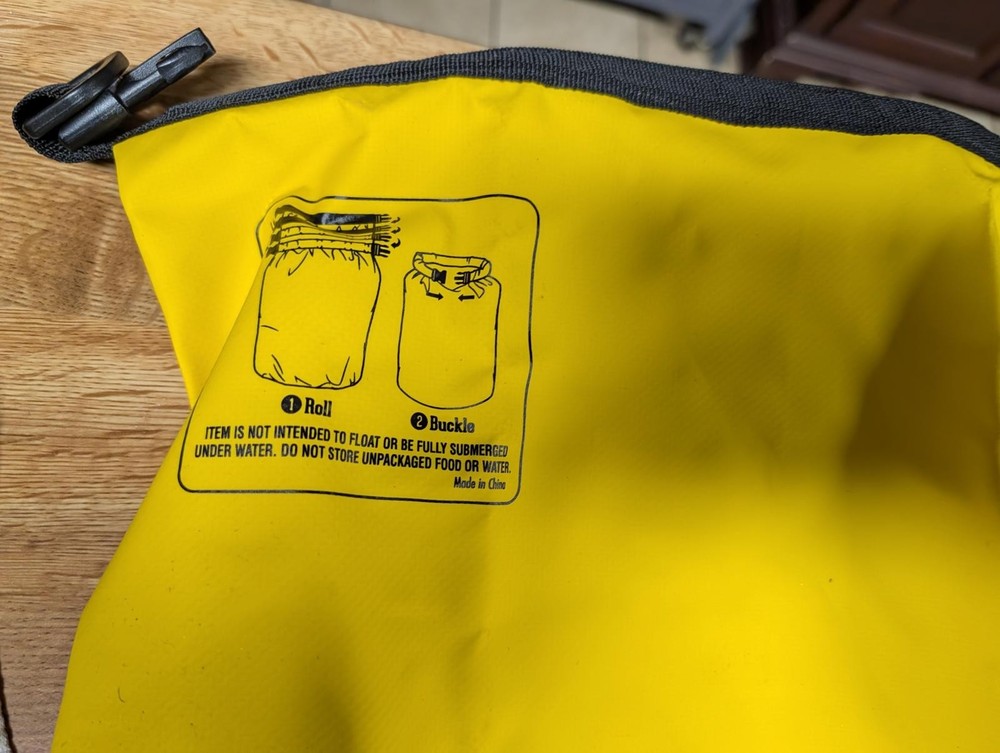 Path & Stream Yellow Waterproof Dry Bag