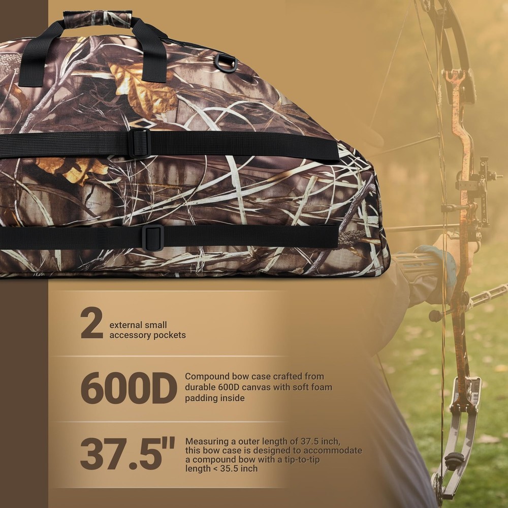 Compound Bow Case, 37.5 inch Soft Bow Case for Compound Bow Bag Holder Lightw...