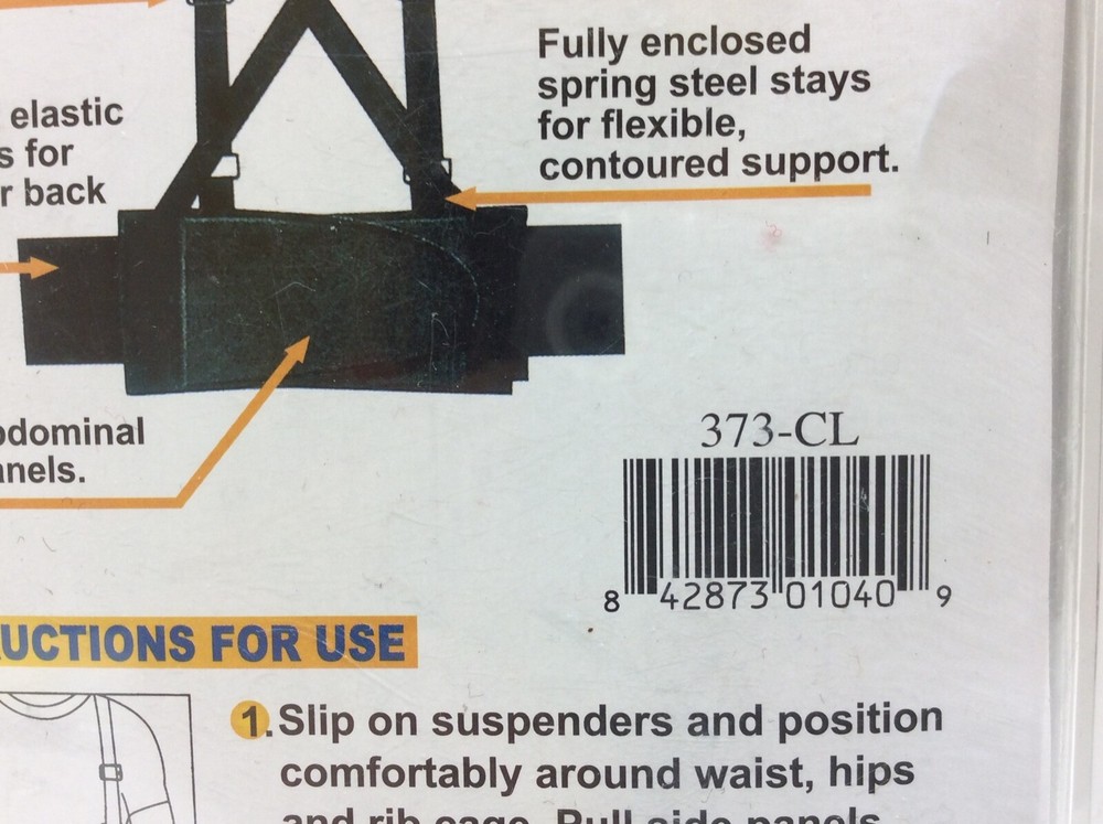 Back Support Belt Reduce Back Strain Large 38" - 47"