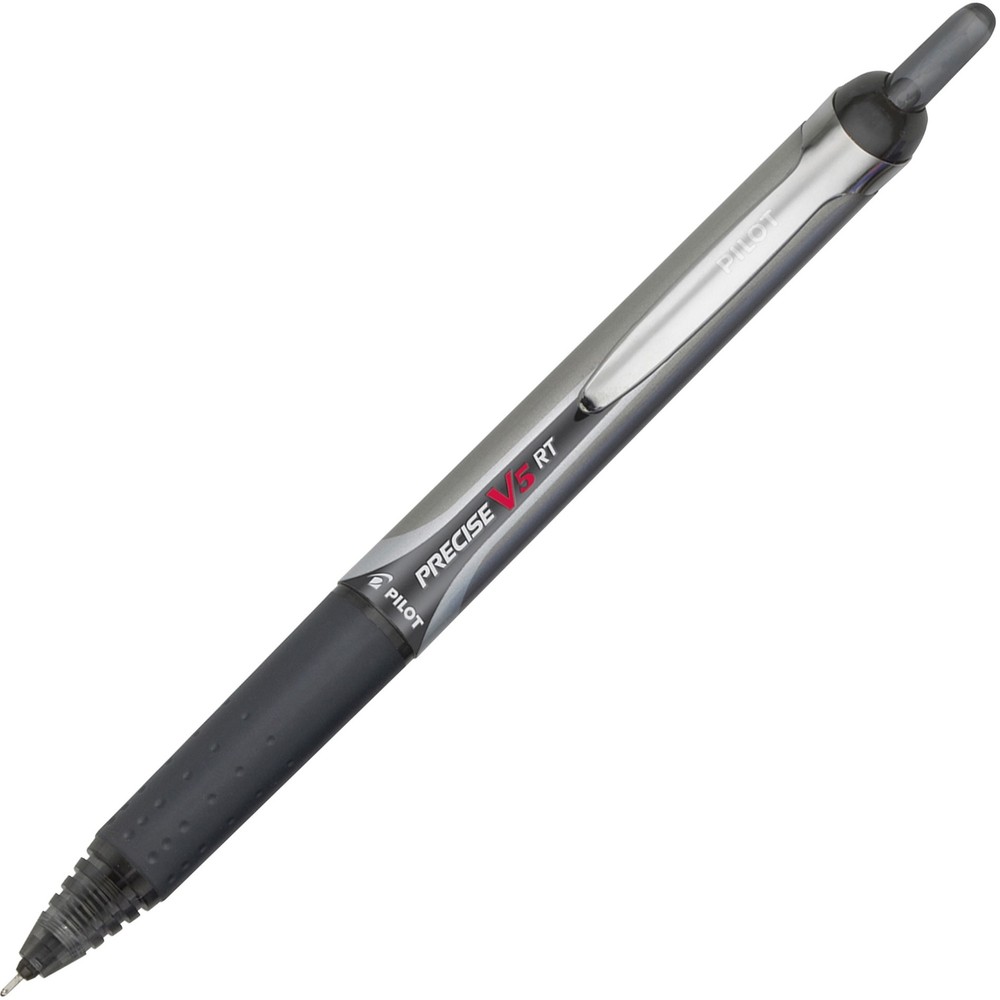 PILOT Precise V5 RT Refillable & Retractable, 0.5mm, Black Ink, 12-Pack (26062)